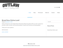 Tablet Screenshot of fishoutlaw.com